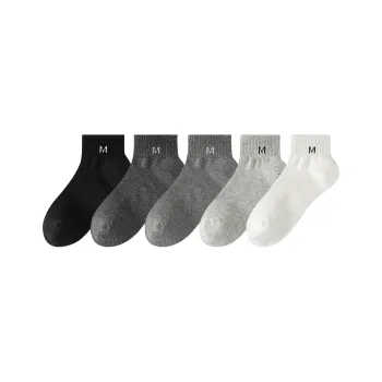 Cotton Gene Ankle Socks Men's 5 Pack