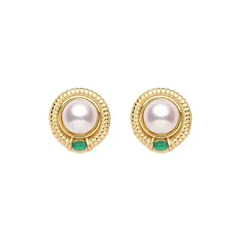 SHARK BABY Shell Pearl Stud Earrings Women's-0