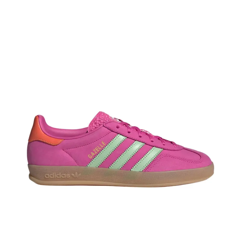 Adidas Gazelle Indoor Semi Lucid Fuchsia Semi Green Spark Coral Women's-1