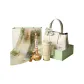 Love Mom: Elegant White Auspicious Cloud Embroidery Bag Box 03