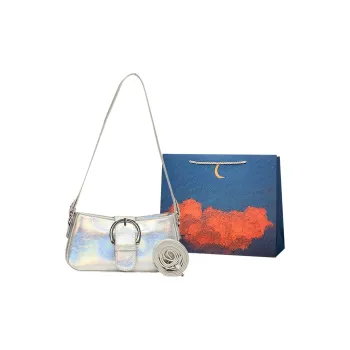 Elsvet PU Crossbody Bag, Shoulder Bag Women's Holographic Silver/Silver/Black/Gold