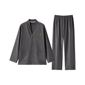 ZAO FU NIAO Pajama Set Men's Smoke Gray