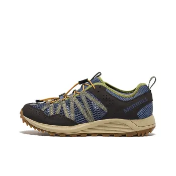 MERRELL Wildwood Aerosport Outdoor Shoes Lightweight And Breathable Low Top River Trekking Shoes Men's Blue Green