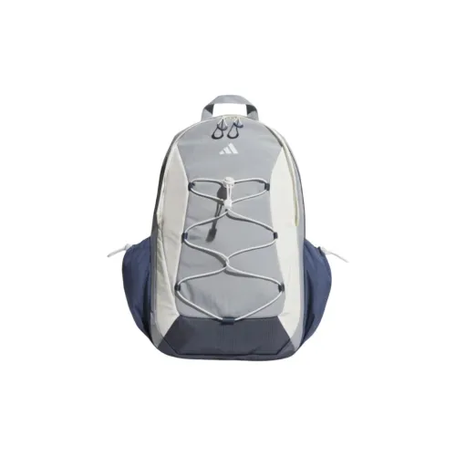 Adidas Recycled Nylon burberry Large Size Unisex Silver Gray & Bright White & Soft Ink Blue