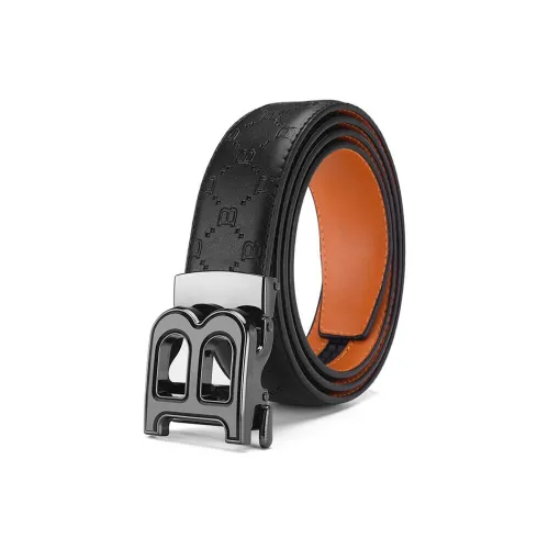 JONNY MOORE PU Leather Belts Men's 3.5cm