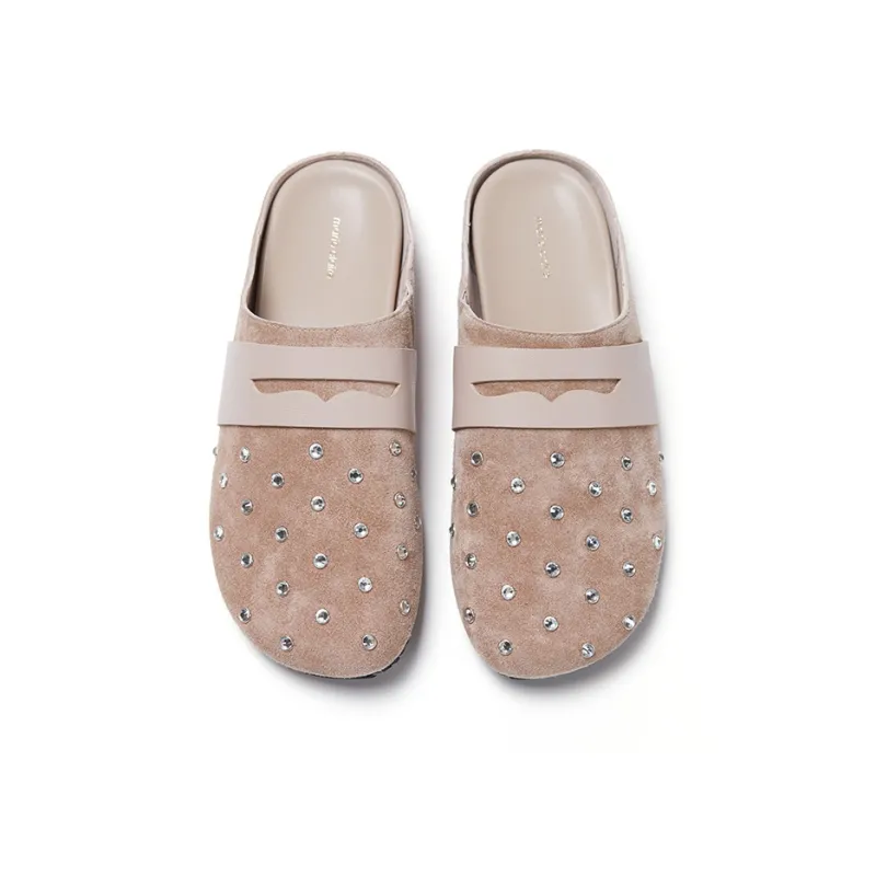 Marie Claire Rubber Sole Quiet Wrap toe Slippers Women's-8