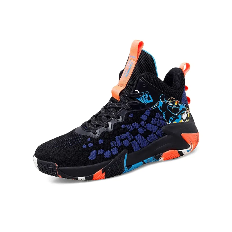 AMICNIEGD Anti Slip And Wear Resistant Water Resistant Low Top Basketball Shoes Unisex-1