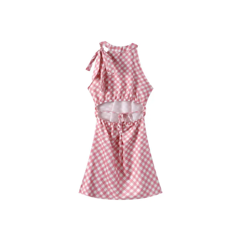 GOSO Sleeveless Dress Women's Pink-1
