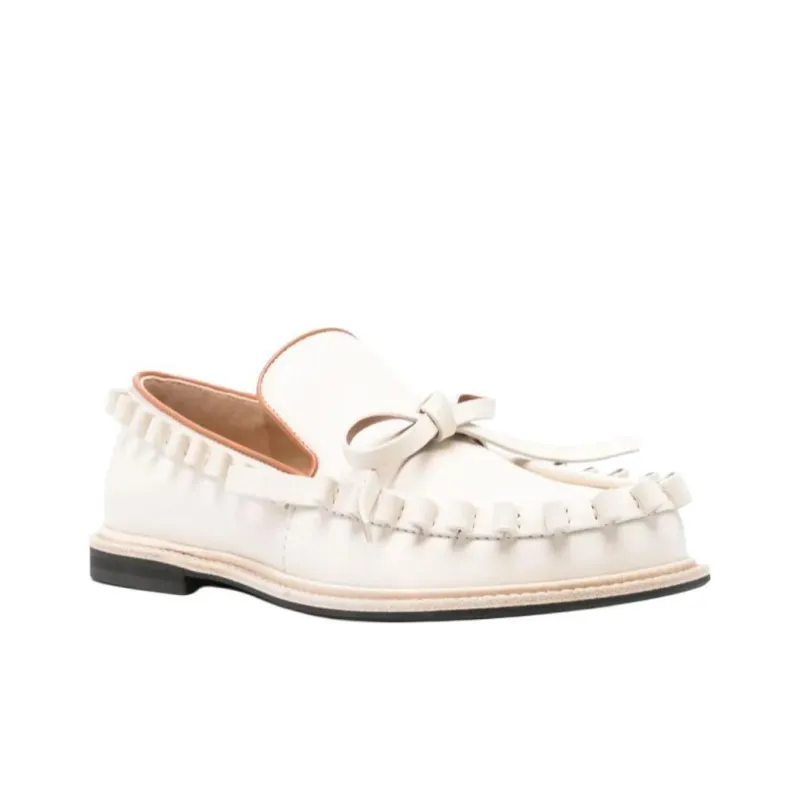 JW Anderson Bow detail Leather Loafers Women's-2