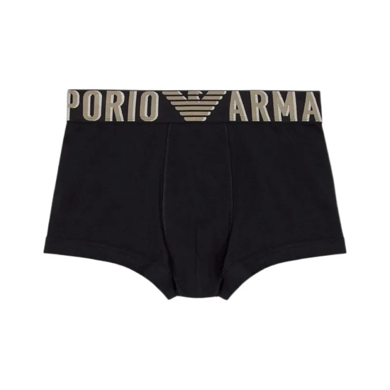 EMPORIO ARMANI Asv Megalogo Organic cotton Boxer Briefs-0