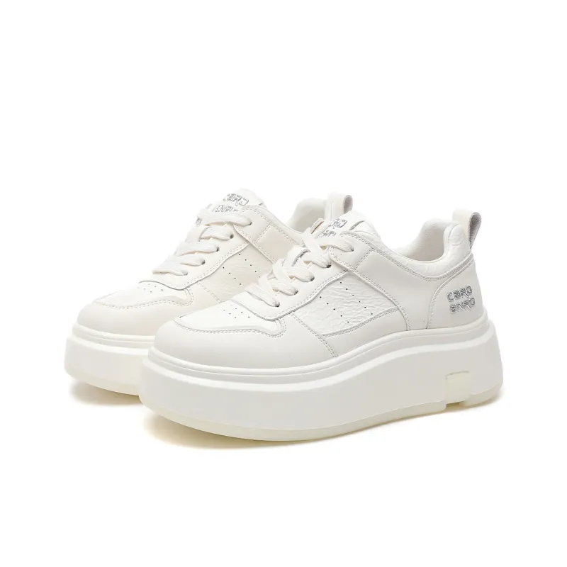 CARDANRO Slip Resistant Low Top Comfortable Small Whiteboard Shoes Women's-2