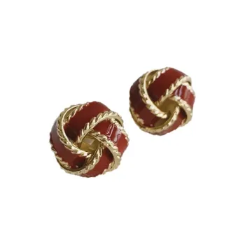 Happy Tide Alloy Stud Earrings Women's