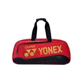 YONEX Badminton Racket Bags Fits 5 Pieces Casual, Sports Crossbody Bag Red Black Unisex