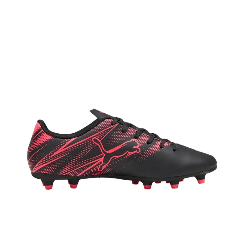 PUMA Attacanto FG Rubber Long Studs AG Rubber Short Studs Anti Slip Wear Resistant Soccer Shoes Men's Black Red-1