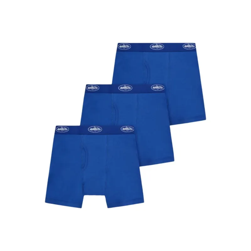 Corteiz Alcatraz Boxers 3 Pack Blue-1