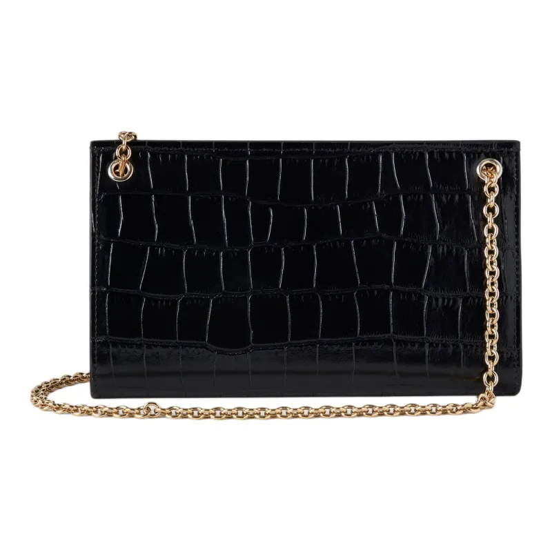 Mulberry Calfskin One Shoulder Clutch Women's Black-2