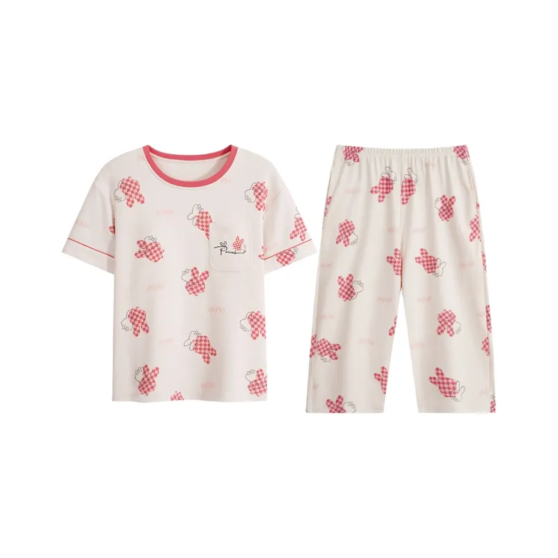 William Pajama Set Women's White-0