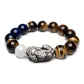 Wealth Tiger's Eye Stone Wealth Good Luck Beaded Bracelet for Men