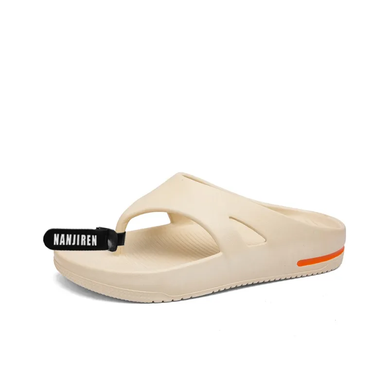 NANJIREN EVA Cut Out Quiet Odor Resistant Abrasion Resistant Slip Resistant Flip Flops Men's-3