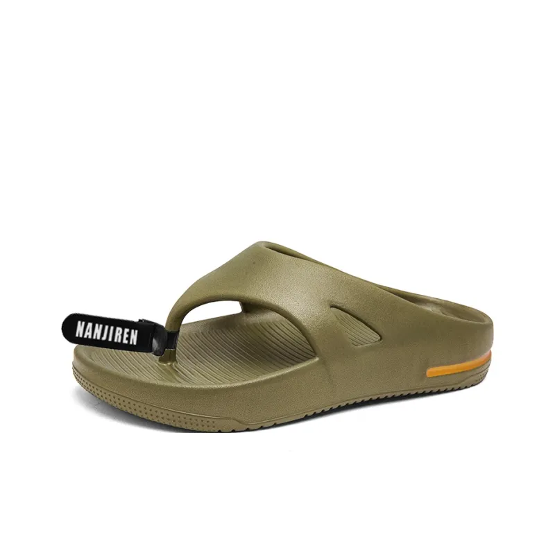 NANJIREN EVA Cut Out Quiet Odor Resistant Abrasion Resistant Slip Resistant Flip Flops Men's-6