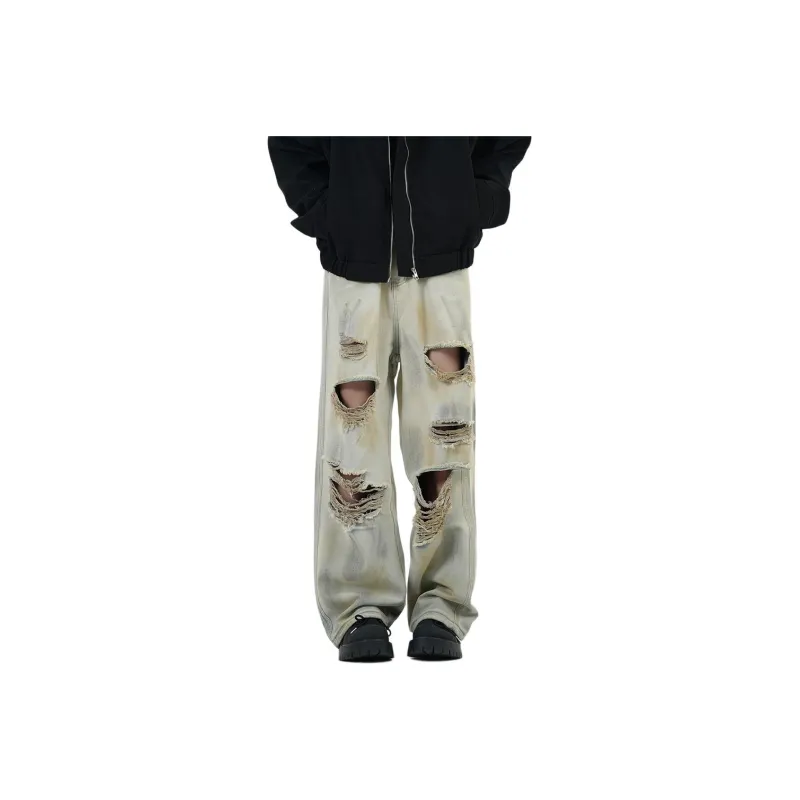 NVRFRGT Jeans Unisex Yellow Mud-2