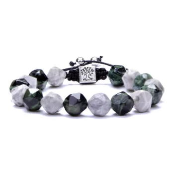 MEOBURLIY Map Stone Jade Bracelets Unisex