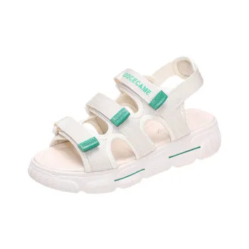 BBMTR Beach Sandals Women's Beige Black