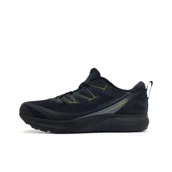 Sauz Anti Slip And Wear Resistant Breathable Low Top Casual Running Shoes Unisex Black