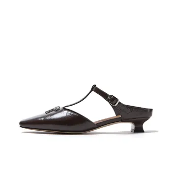 Marie Claire Wrap toe Slippers Women's Lava Raw Chocolate Brown