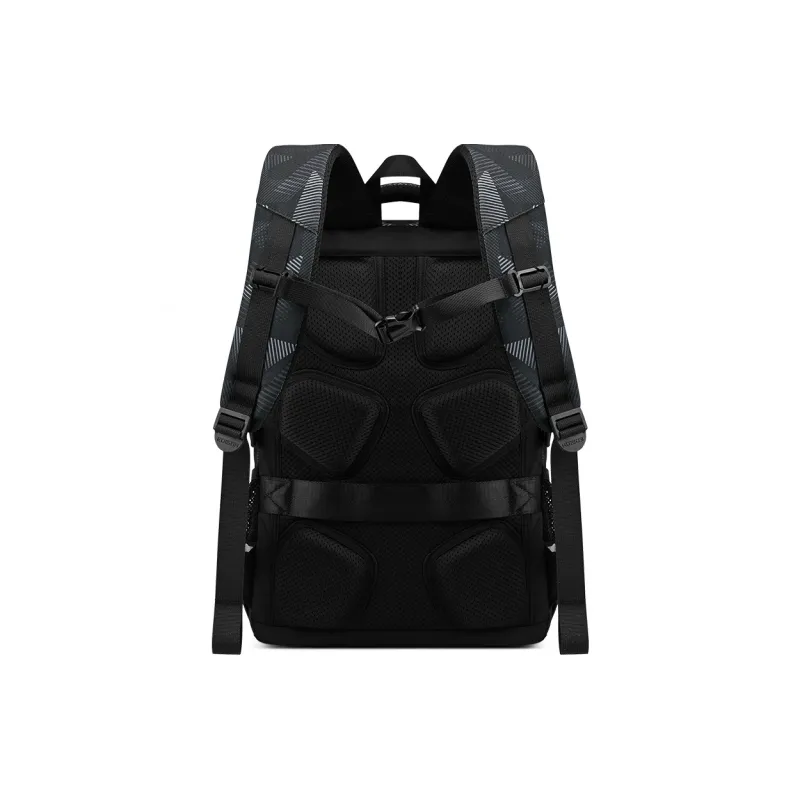 EDISON Oxford Backpack Regular Unisex Black/Gray/Blue-4