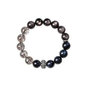MUSHIFEN Obsidian Jade Bracelets Unisex