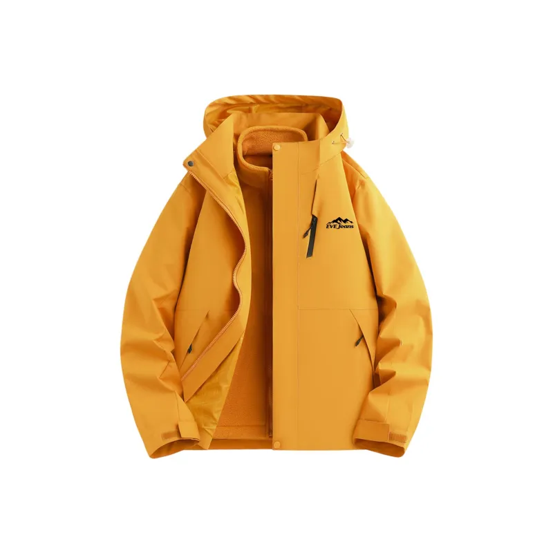 Yiwen Water Resistant Windproof Breathable Warm Windbreaker Jacket Unisex-15