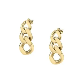 CHIARA FERRAGNI Rhodium Plated Earrings Women's Gold