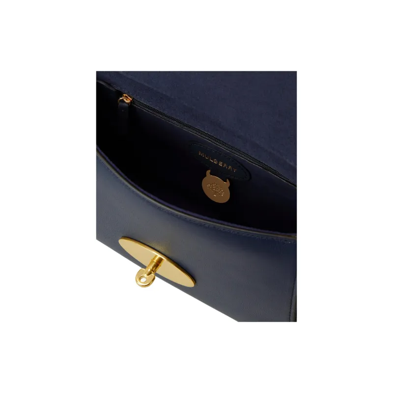Mulberry Lily Calfskin Shoulder Bag Women's Midnight Blue-3