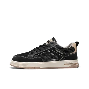 BOLE Skateboard Shoes Men Low Top Black/White/Khaki