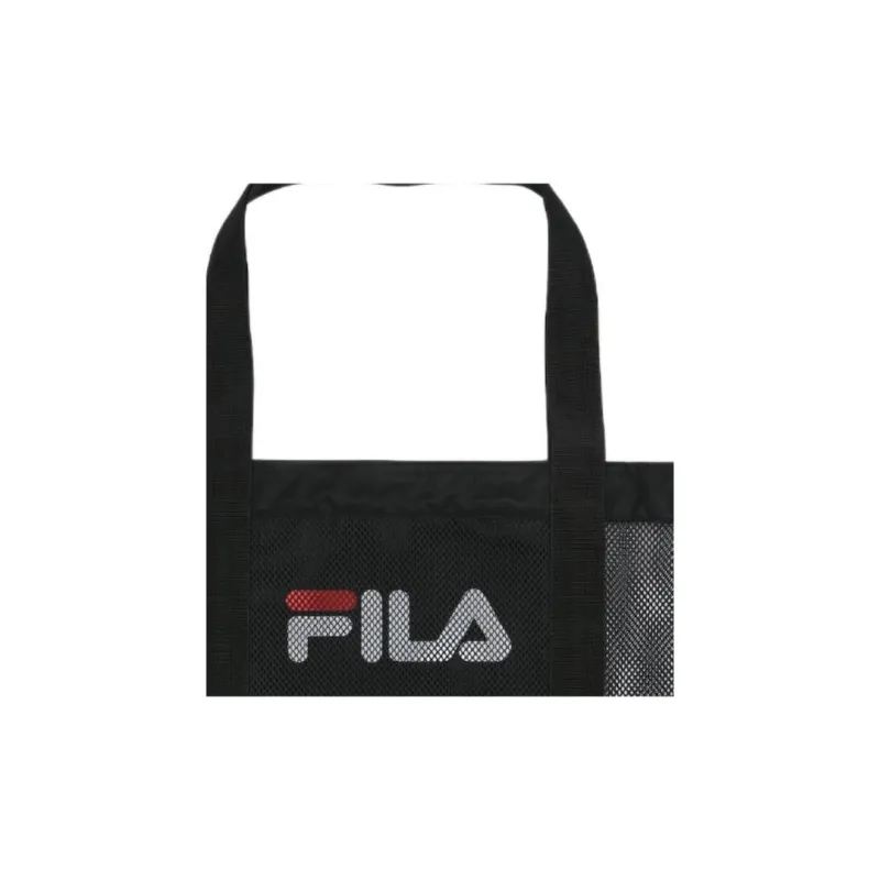 FILA Tote Bag Shopping Bag Shoulder Bag Handbag Unisex Black-4