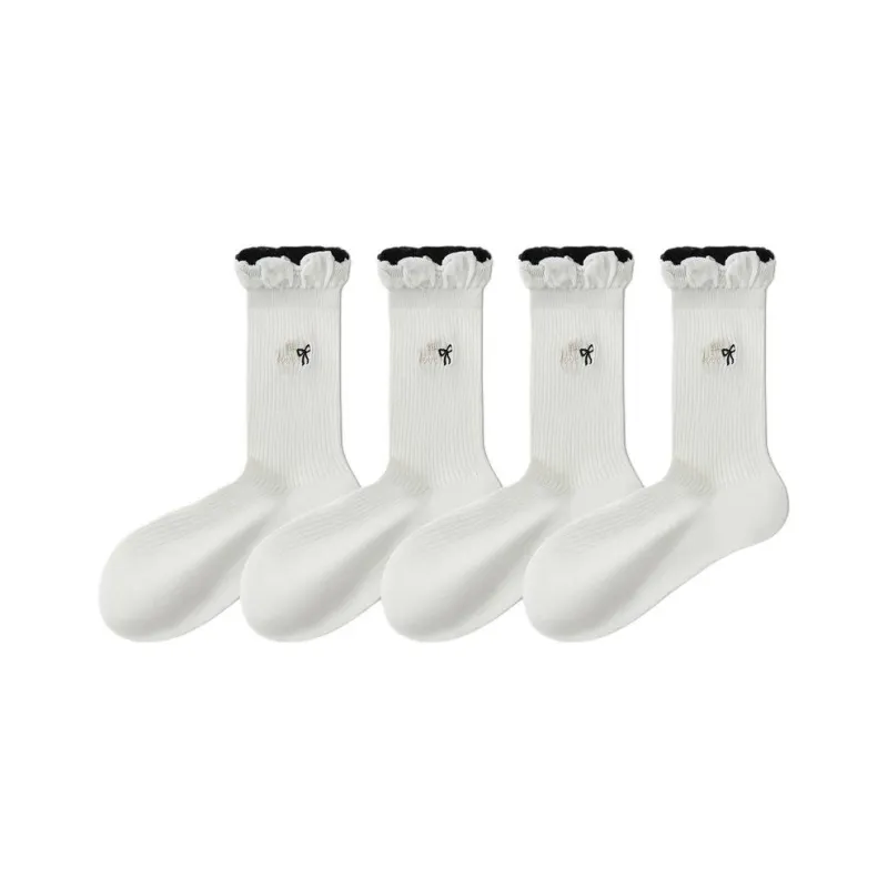 Temooues Mid Calf Socks Women's Combo Set-15