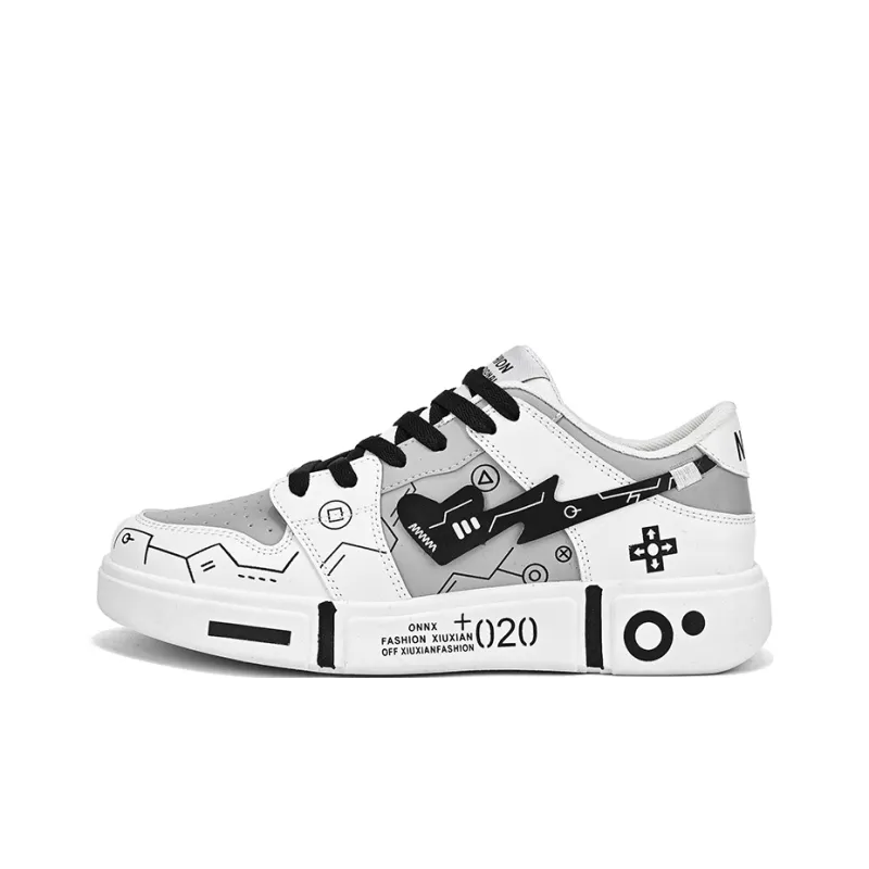 ROBINHOOD Coverage Slip Resistant Cushioning Abrasion Resistant Low Top Skateboard Shoes Unisex-7