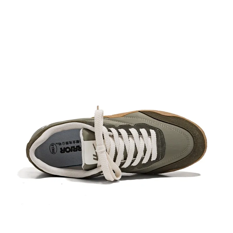 Warrior Low Top Skateboard Shoes Men's Army Green-4