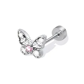 BING STUDIO Zircon Stud Earrings Women's