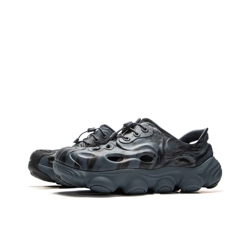 LiNing CF Tracing Rebound Wear Resistant Breathable Slip Resistant Low Top Trekking Shoes Unisex Black Cyan-2