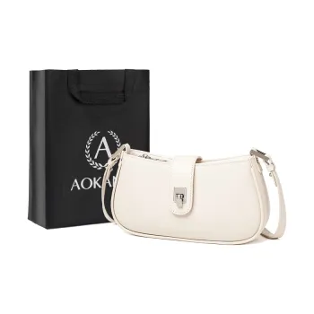 AOKANG Cow Split Leather Underarm Shoulder Bag Women's Multicolor