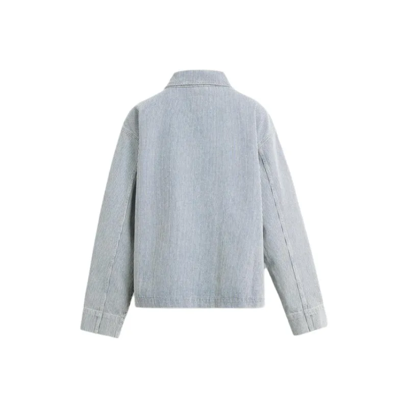 ZARA Denim Jacket Men's Stripes-1