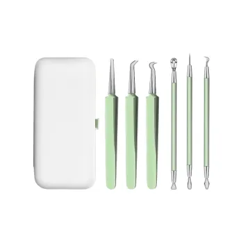 XIAOTIANLAI Cell Extractor Blackhead Remover Tweezers, Beauty Salon Ultra Fine Pore Extractor Set, Acne Extraction Tool