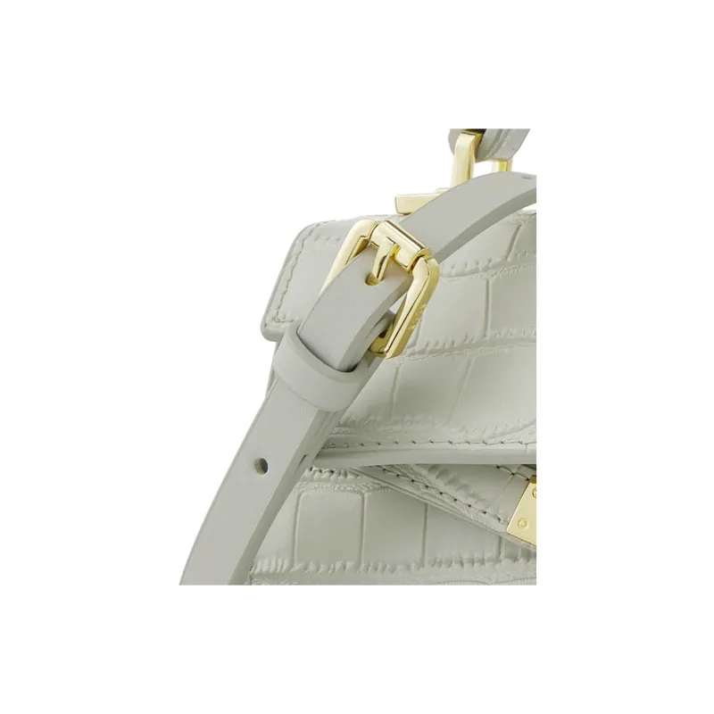 ELLE Crocodile Pattern Cow Leather Handbag Women's Multicolor-13
