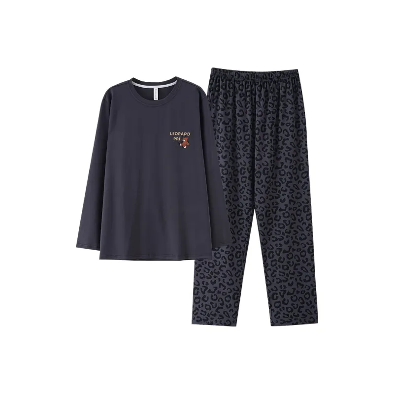 Qin Jing Pajama Set Men's Black-0