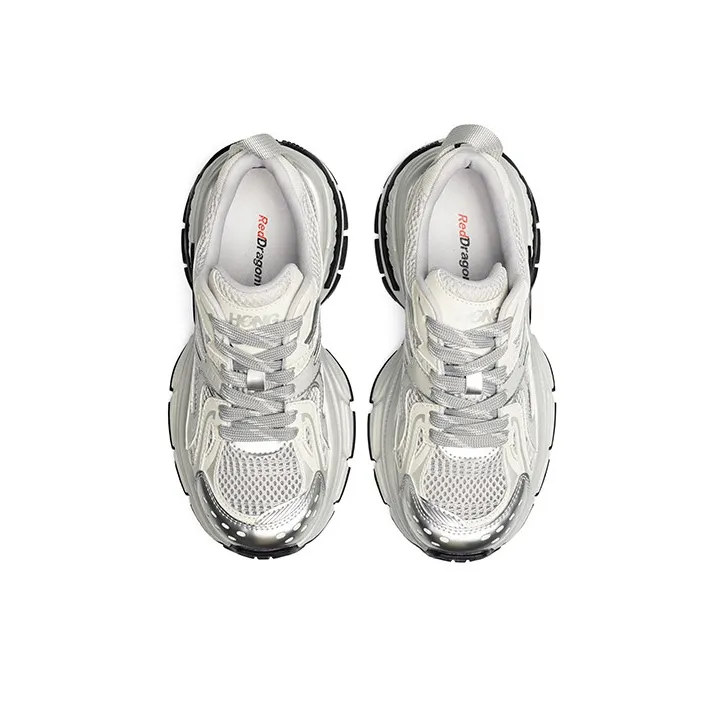 RED DRAGONFLY Abrasion Resistant Slip Resistant Low Top Chunky Sneakers Women's-2