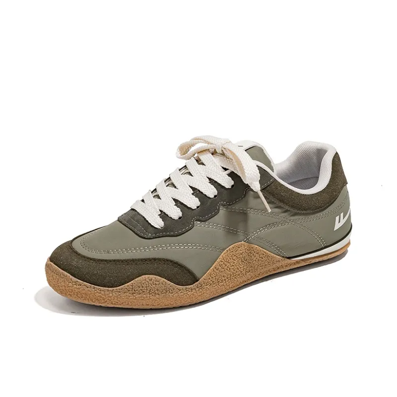 Warrior Low Top Skateboard Shoes Men's Army Green-2