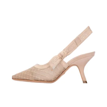 DIOR J'Adior Irregular Heel High Heels Women's Nude