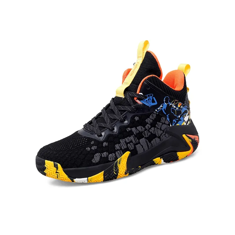 AMICNIEGD Anti Slip And Wear Resistant Water Resistant Low Top Basketball Shoes Unisex-7